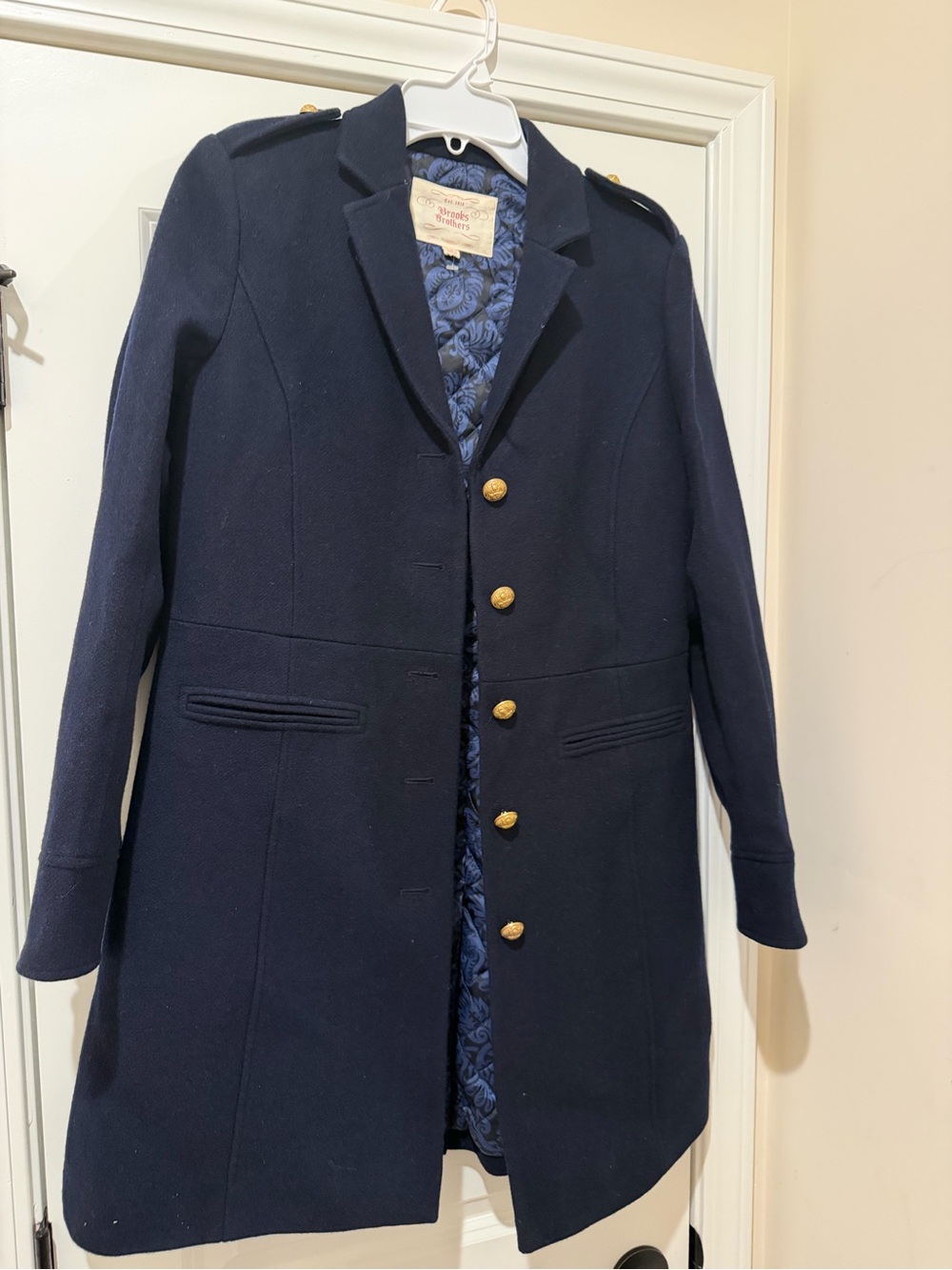 Brooks Brothers 100% wool coat size 8 - Picture 4 of 9